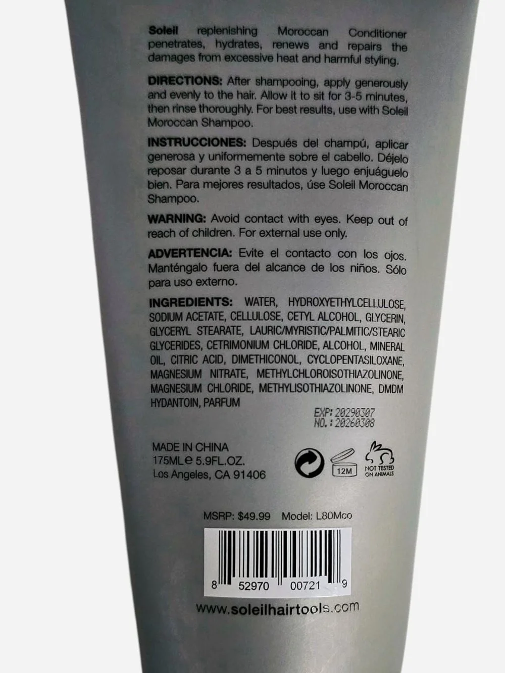 Moroccan Conditioner for All Hair Types by SOLEIL